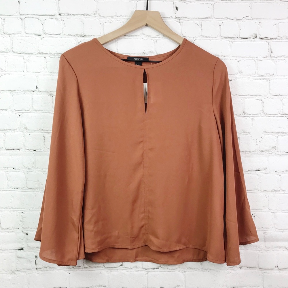 Forever21 Mauve Bell bottom Blouse